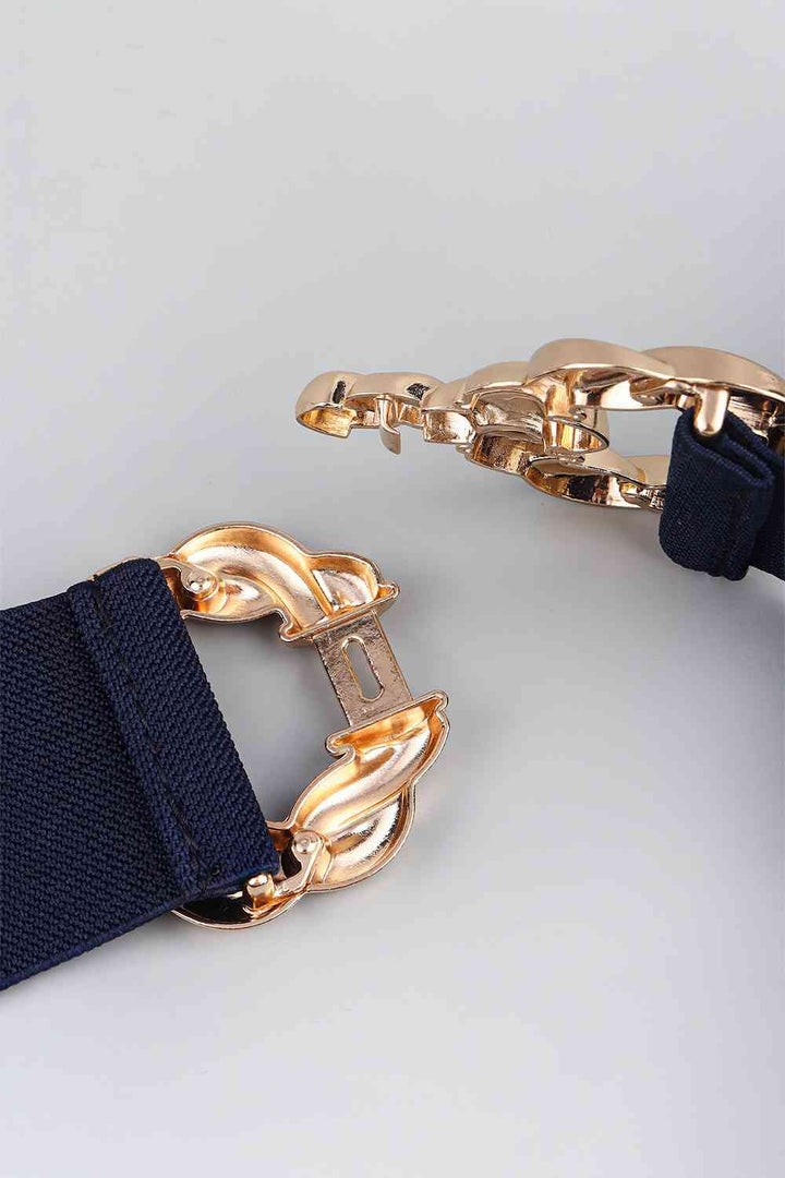 Zinc Alloy Buckle Elastic Belt