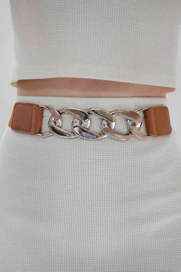 Chain Detail Elastic Belt