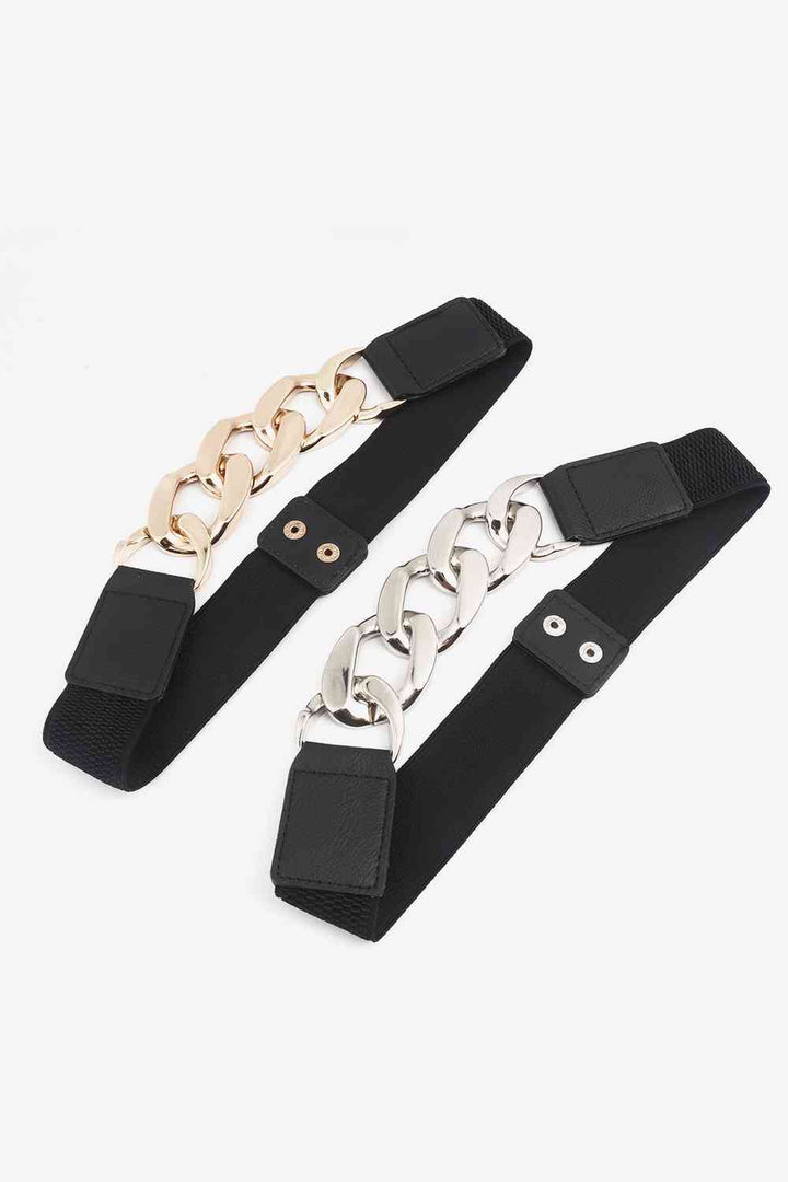 Chain Detail Elastic Belt