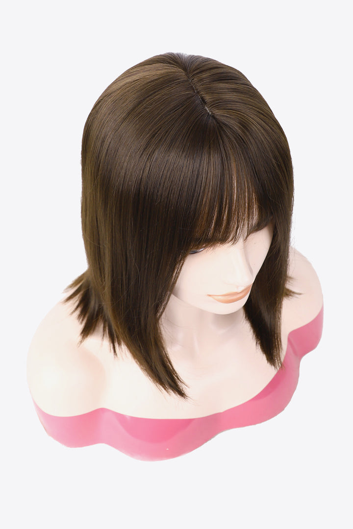 Full Machine Made Short Wave Hair Wigs 10''