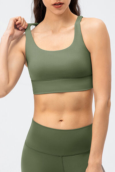 Crisscross Square Neck Active Tank