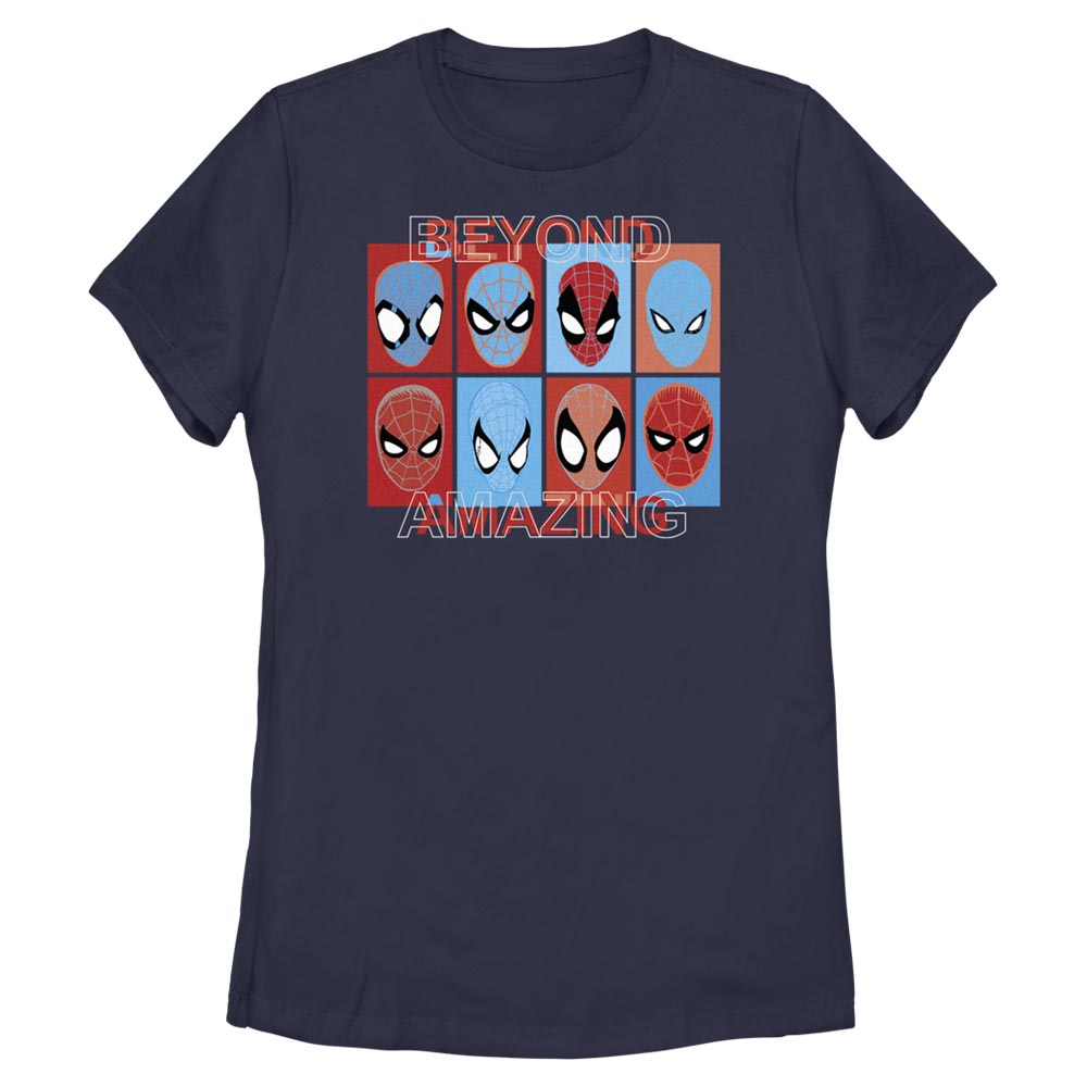 Women's Marvel Spider-Man Beyond Amazing SPIDEY SQUARES BEYOND T-Shirt