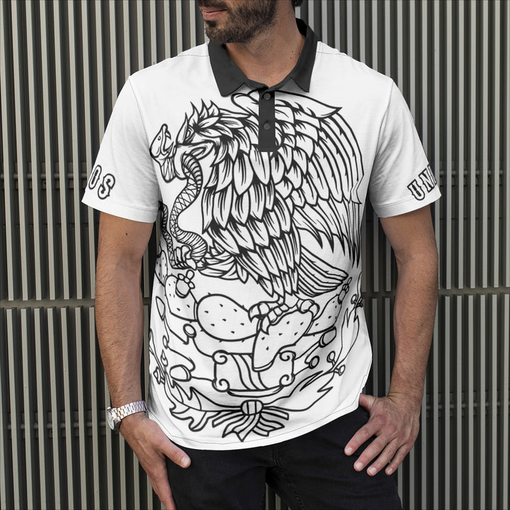 “Unidos” Print Polo Shirt