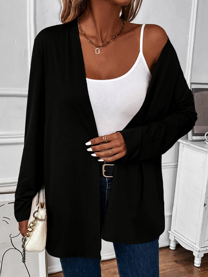 Open Front Long Sleeve Cardigan