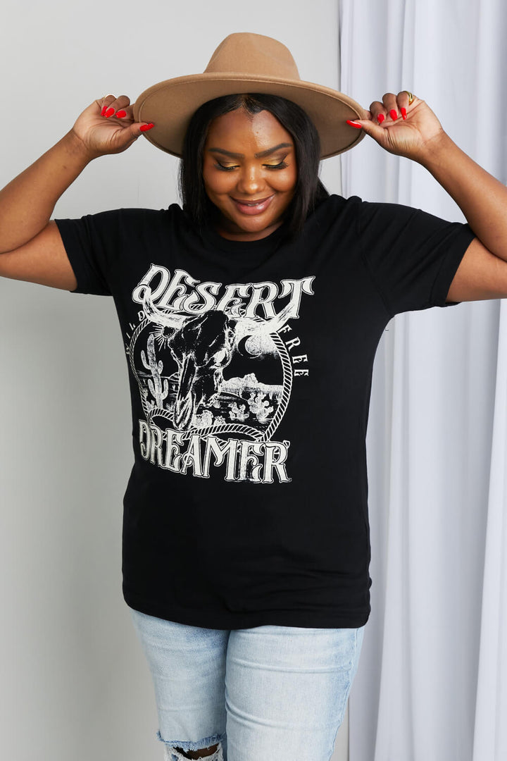 mineB Full Size DESERT DREAMER Graphic Tee