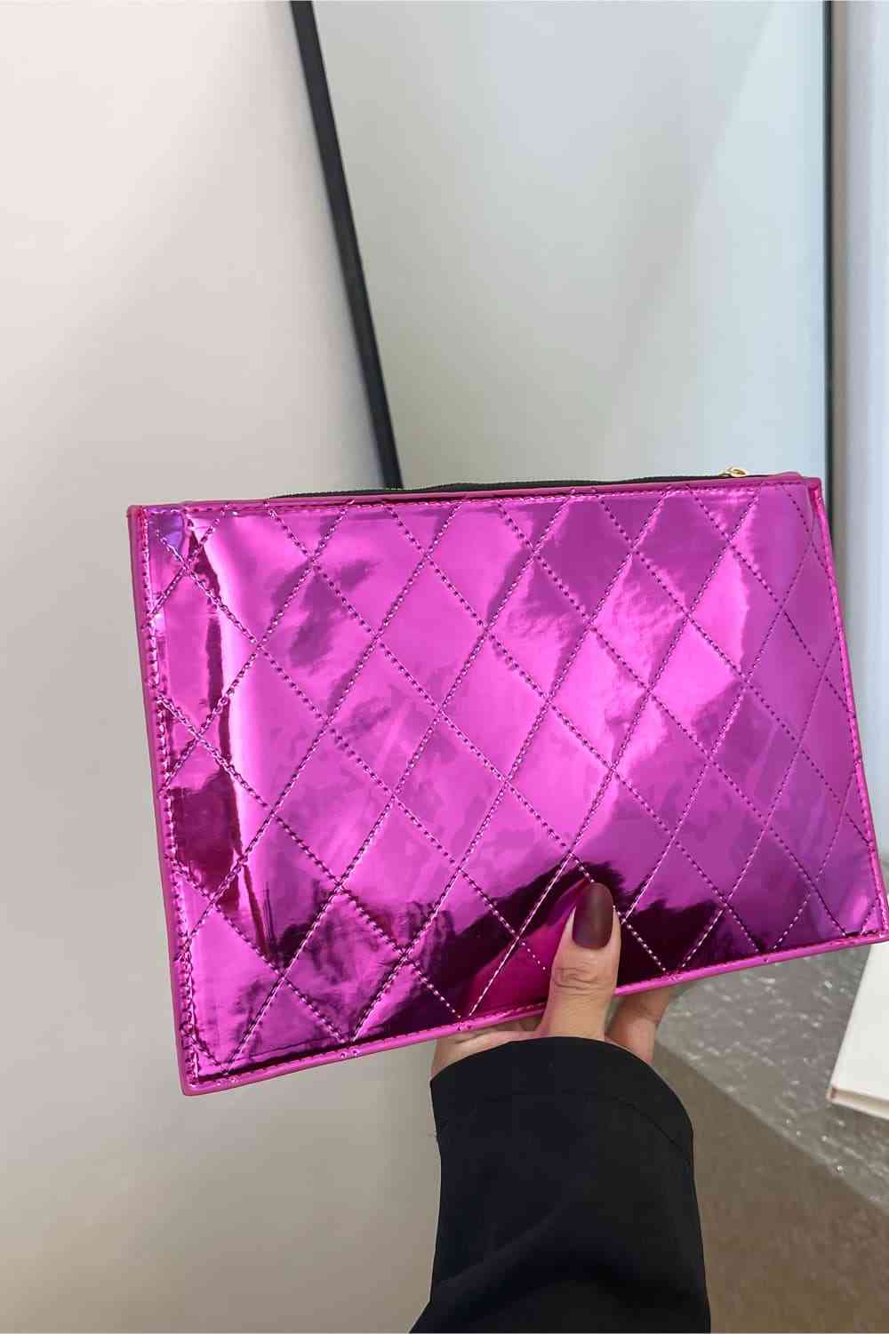 PU Leather Wristlet Bag