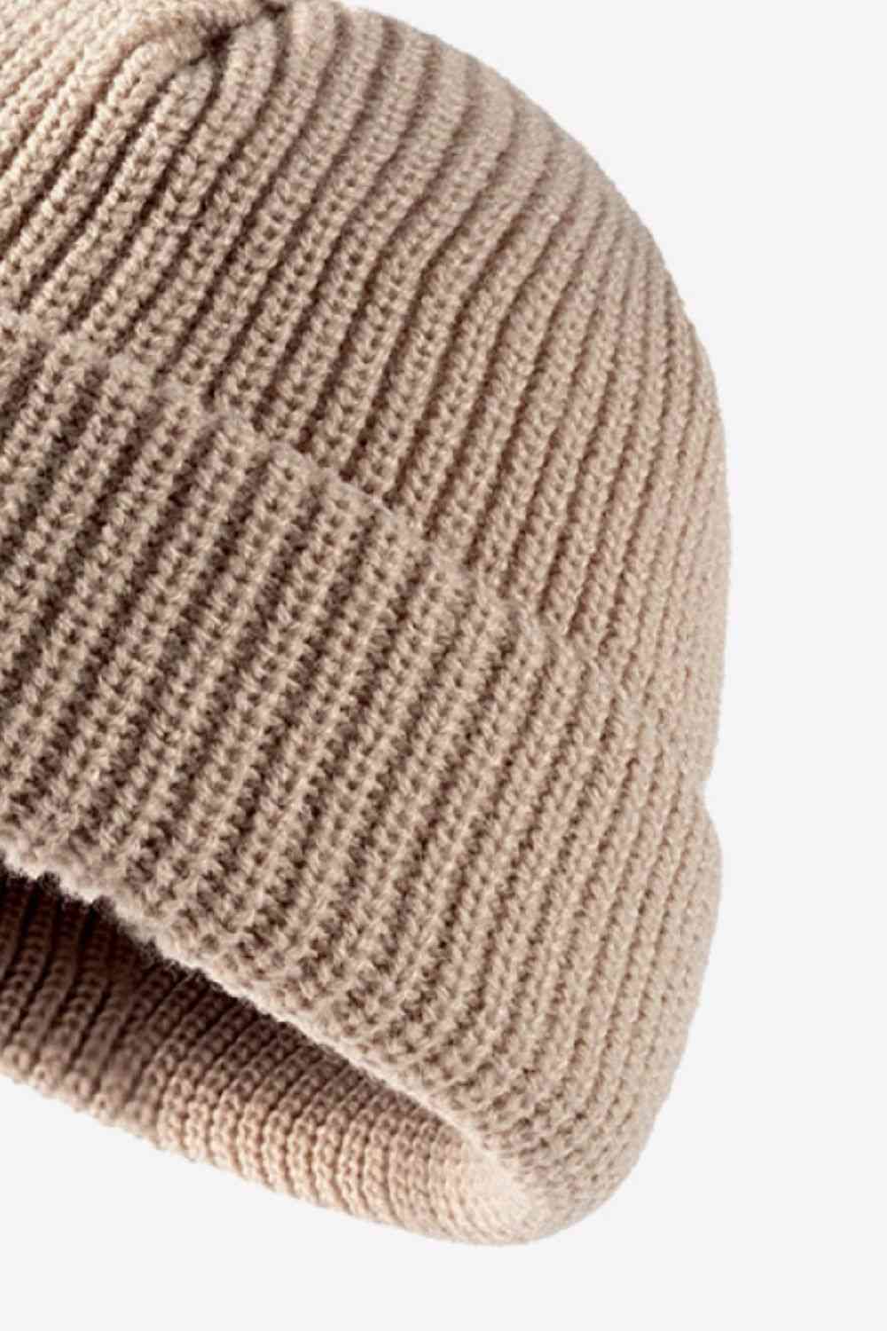 Calling For Winter Rib-Knit Beanie